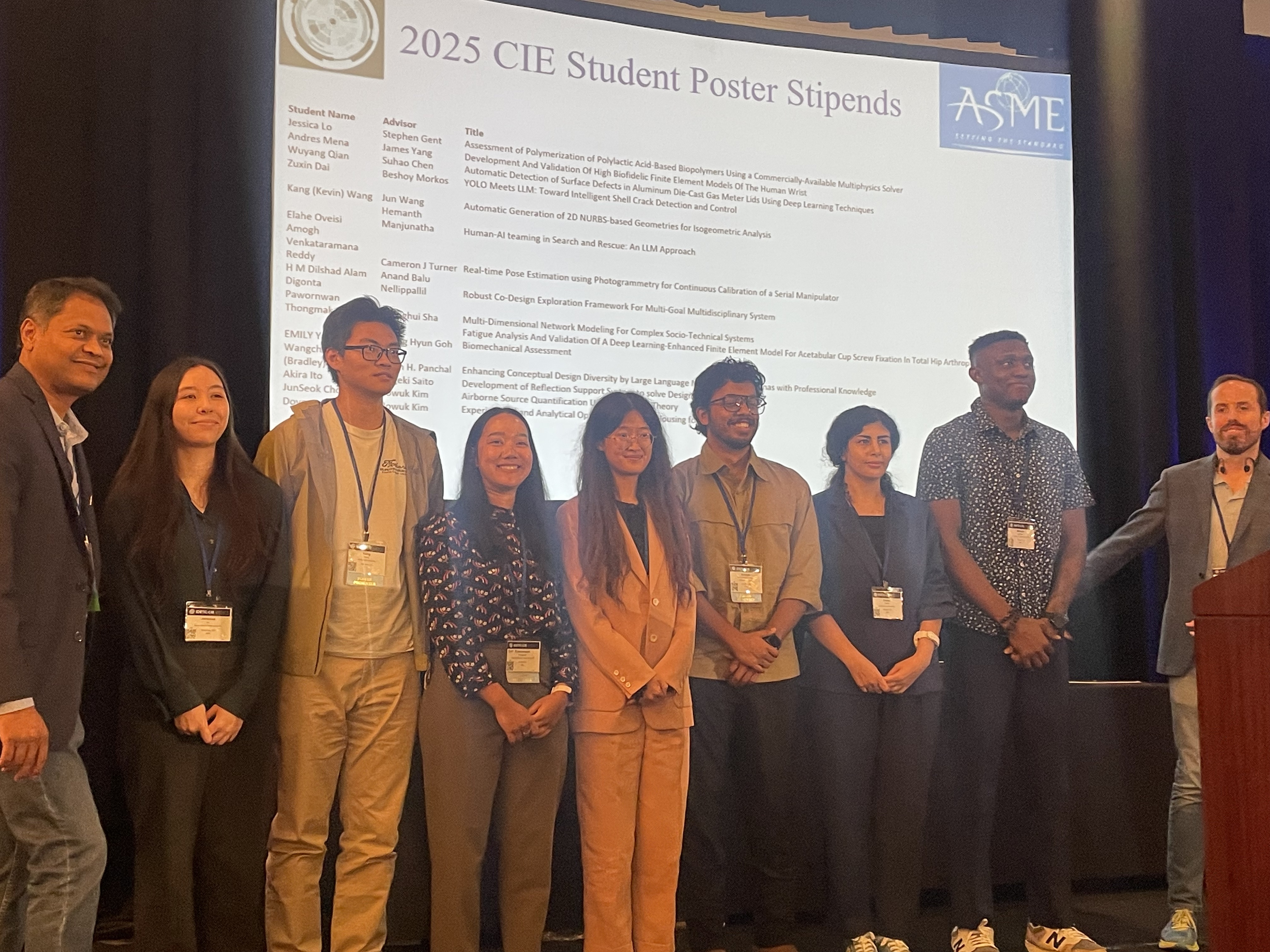 Graduate Student Receives ASME IDETC Travel Award