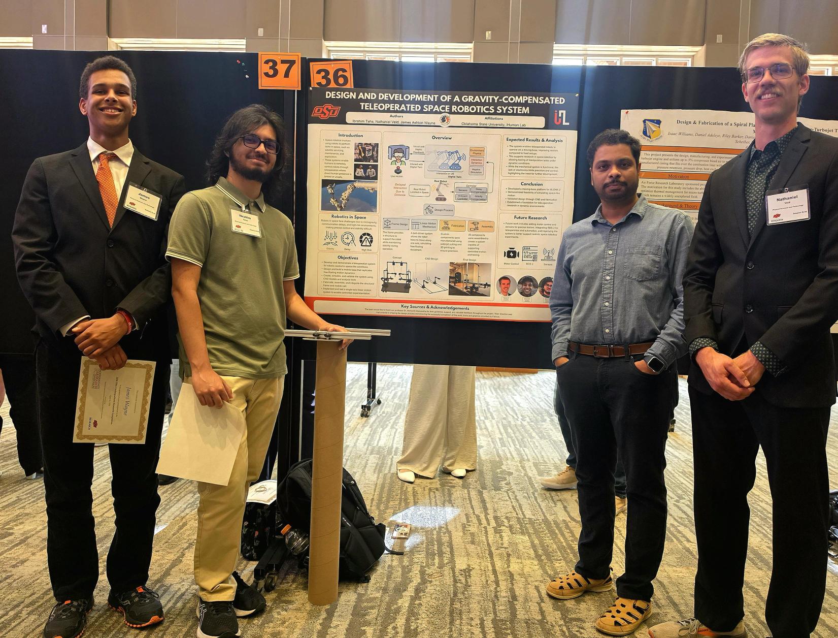 Undergraduate Students Present Space Robotics Research at OSU Symposium
